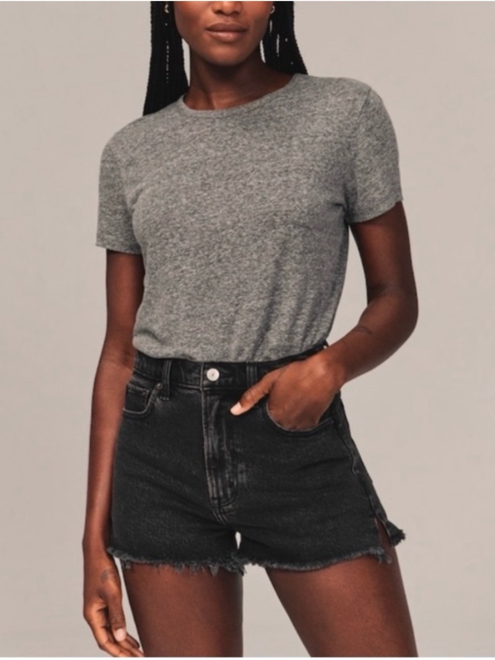 Abercrombie & Fitch Curve Love High Rise Mom Shorts in size 6